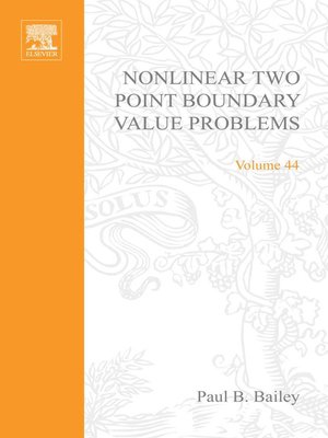 cover image of Nonlinear Two Point Boundary Value Problems